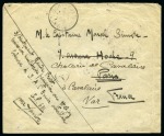 Stamp of Saudi Arabia » French Military Post Office 1917-18 The French Military Mission in Yambo: Two covers