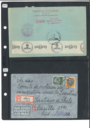Stamp of Israel » Israel: The Holocaust - Ghettos AUSTRIA: Selection of covers & cards, some with us