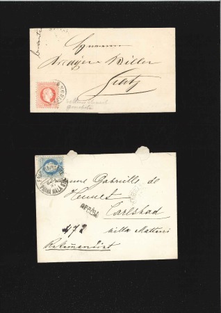 Stamp of Austria 1872-1945, Selection of 12 covers and cover fronts