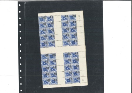 Stamp of Colonies françaises » Algérie 1941 Casbah 50c sur 65c : trois feuilles de 80 tim