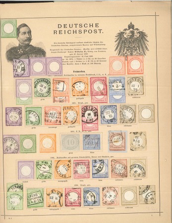 Stamp of Large Lots and Collections 1850-1893, Mostly used all-world collection in an 
