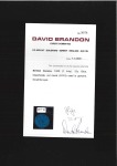 Stamp of British Guiana 1850 12c Blue "Cotton-Reel", cut round with frame