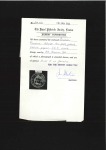 Stamp of British Guiana 1850 4c Yellow on pelure paper, cut round with amp