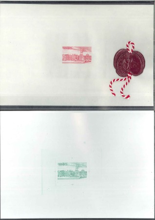 Stamp of Austria 1981 WIPA81 Issue: Single die trial prints for 1st