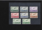 Stamp of France » Poste Aérienne 1936 Vue de Paris série complète avec 50F vert-jau