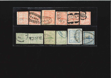 Stamp of Argentina 1858 Issue - Nice selection of 5c (6, including 1