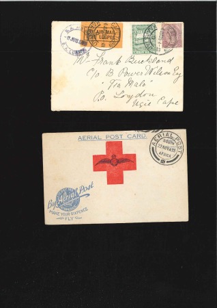 Stamp of South Africa » Union & Republic of South Africa 1918 (Nov 22) Red Cross Charity flight card and 19