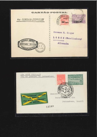 Stamp of Brazil 1930 Four Zeppelin covers: Respectively Sieger 196