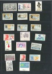 Stamp of France 1988-89, les deux années complètes en NON DENTELES