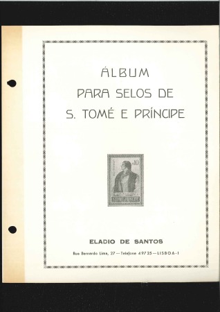Stamp of Portuguese Colonies » São Tomé and Príncipe 1869-1970, Mint collection on "Eladio de Santos" p