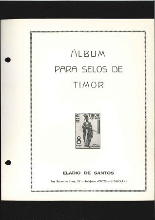 Stamp of Portuguese Colonies » Timor 1886-1973, Mint collection on "Eladio de Santos" p