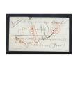 Stamp of India 1851 (Sep 7) Stampless cover from CHANDERNAGOR (Fr