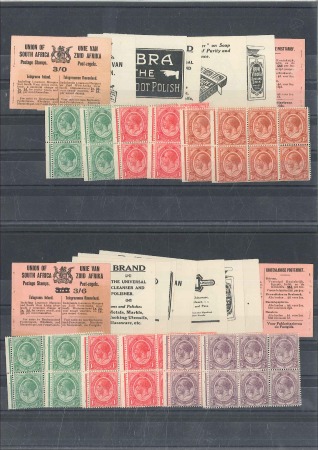 Stamp of South Africa » Union & Republic of South Africa BOOKLETS: 1921 3s Booklet and 1922 3s6 on 3s bookl