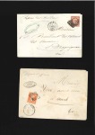 Stamp of France 1849-55, Trois lettres avec Cérès au tarif lettre 