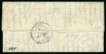 Stamp of France REPECHAGE de CORBEIL 1872Lettre par Boule de Moulins