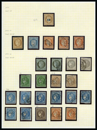 Stamp of France » Collections 1849-1920 Collection neuf ou obl. sur feuilles avec