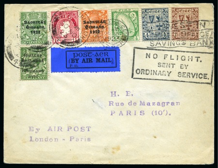 Stamp of Ireland » Airmails 1923 (Nov 20) Irish acceptance London-Paris airmail service