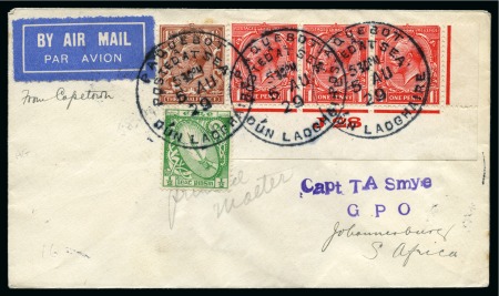 Stamp of Ireland » Airmails 1929 (Aug 26) Irish acceptances for first airmail service South Africa (8 covers)