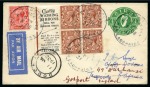 Stamp of Ireland » Airmails 1931 (Dec 9) Irish acceptance for Imperial Airways Christmas airmail service London-Southern Africa, pair of covers