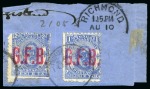 Stamp of Tonga OFFICIALS: 1893 (Feb) and 1893 (Oct) issues selection