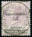 Stamp of Bechuanaland » Postal History & Cancellations GUBULAWAYO, KANYE, SHOSHONG and TATI cds with BECHUANALAND on individual stamps