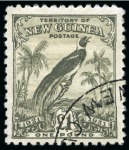 Stamp of New Guinea 1915-32, Used collection on printed album pages