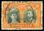 Stamp of Rhodesia 1910-13 Double Heads used collection with a range of identified shades