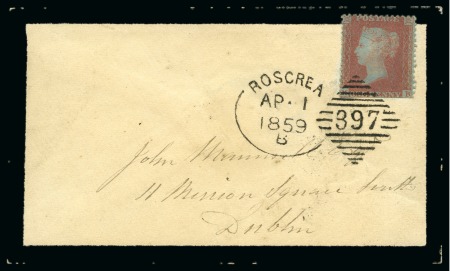 Stamp of Ireland » Collections 1749-1972, Postal history collection in four album-size cases, with pre-stamp through to airmails