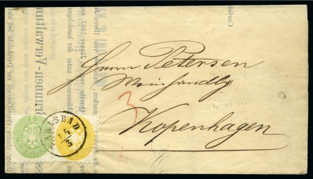 Stamp of Austria » 1863 Issue 1867 (Mar 15) Printed lettersheet from Karlsbad to