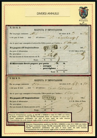 Stamp of Italy » Italy and Areas Collections and Lots 1760-90, Specialised LOMBARDY VENETIA exhibition collection