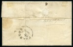 Stamp of Great Britain » 1840 1d Black and 1d Red plates 1a to 11 1840 (Dec 5) Wrapper from Blackpool to Lytham with 1840 1d black pl.8 MG