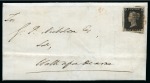 Stamp of Great Britain » 1840 1d Black and 1d Red plates 1a to 11 1840 1d Black group of 8 covers, all 4-margined