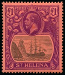 Stamp of St. Helena 1861-1965, Mint collection on stockcards
