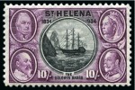 Stamp of St. Helena 1861-1965, Mint collection on stockcards