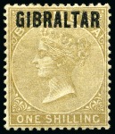 Stamp of Gibraltar » Collections 1886-1966, Mint collection on stockcards incl. the very rare 1889-96 10c with MISSING VALUE TABLET