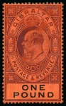 Stamp of Gibraltar » Collections 1886-1966, Mint collection on stockcards incl. the very rare 1889-96 10c with MISSING VALUE TABLET