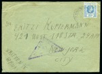 Stamp of Mauritius 1944 Pair of covers sent from the Beau Bassin Internment for Austrian and German Jewish citizens