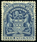 Stamp of Rhodesia 1892-1919, Mint collection on stockcards, incl. rare high values