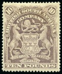 Stamp of Rhodesia 1892-1919, Mint collection on stockcards, incl. rare high values