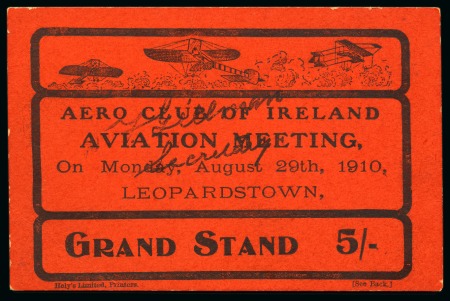 Stamp of Ireland » Airmails 1824-1919, Collection of Aviation pioneers and meetings in an album
