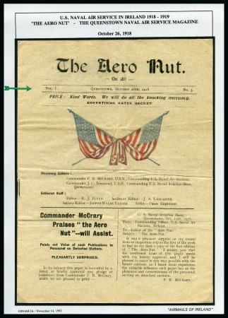 Stamp of Ireland » Airmails 1918-44, Collection of WWI & WWII US Naval Air Service and Army Post Offices in Ireland, in 3 albums