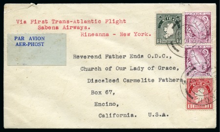 Stamp of Ireland » Airmails 1946-49, First Flight services by A.B.A., KLM, Sabena, etc., collection in 2 albums