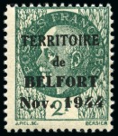 Stamp of France » Libération BELFORT Série 1 à 4, neuf avec ch., TB, signé Lion