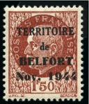 Stamp of France » Libération BELFORT Série 1 à 4, neuf avec ch., TB, signé Lion