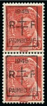 Stamp of France » Libération PAIMBOEUF Série 1M à 4M en paire, neuf sans ch. (une