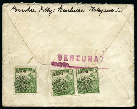 Stamp of Romania » Hungarian Post in Romania 1920 Censored cover from KOLOZSVAR to Vienna franked
