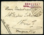 Stamp of Romania » Hungarian Post in Romania 1920 Censored cover from KOLOZSVAR to Vienna franked