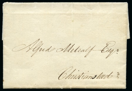 Stamp of Danish West Indies » Pre-Philately and Stampless Covers 1810 (22 Nov.) Folded entire from Frederiksted to Christianstad,