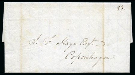 Stamp of Danish West Indies » Pre-Philately and Stampless Covers 1817 (8 Aug.) Folded entire from St.Croix to Copenhagen,