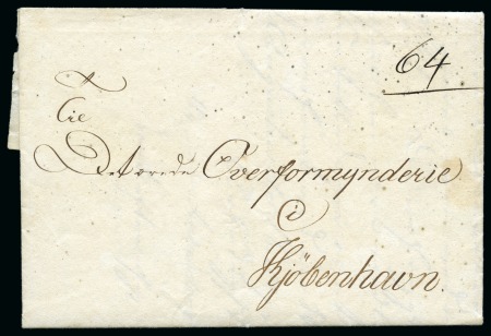 Stamp of Danish West Indies » Pre-Philately and Stampless Covers 1829 (14 March) Folded entire from St.Croix to Copenhagen,